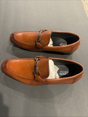 Alfani Otis Brown Leather Loafers